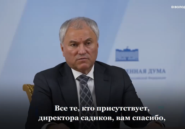 Володин: надо повышать престиж профессии воспитателя детсада и начать следует с увеличения зарплат