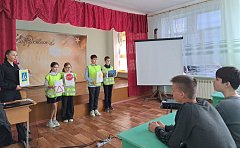 Проведено занятие по безопасному поведению на дорогах