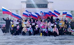 Школьники приняли участие в патриотической акции