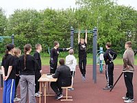 В военно-патриотической игре «Зарница» приняли участие школьники всего района