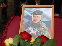 Романовцы проводили бойца СВО в последний путь