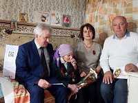 Ветераны района принимали поздравления