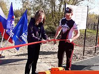 В Мордовском Карае открыли новую спортивную площадку
