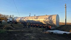 В Романовке завершается установка новой водонапорной башни. 