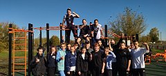 В Мордовском Карае открыли новую спортивную площадку