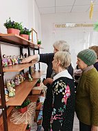 В КЦСОН прошла выставка работ «серебряного» волонтера