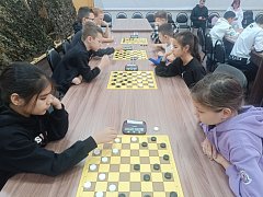 Воспитанники «Точки роста» МОУ Романовская СОШ взяли «золото» в первенстве по русским шашкам