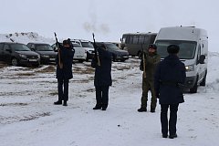Жители села простились с военнослужащим СВО